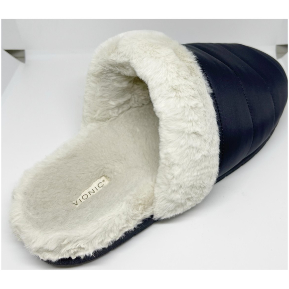VIONIC Josephine Navy Blue Slipper - Picture 2 of 4